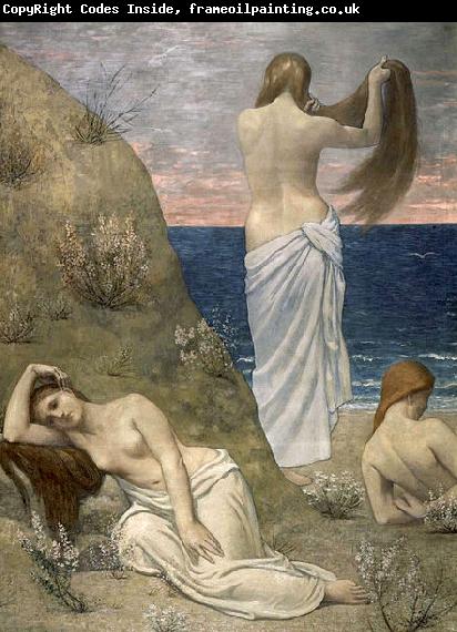 Pierre Puvis de Chavannes Young Girls on the Edge of the Sea